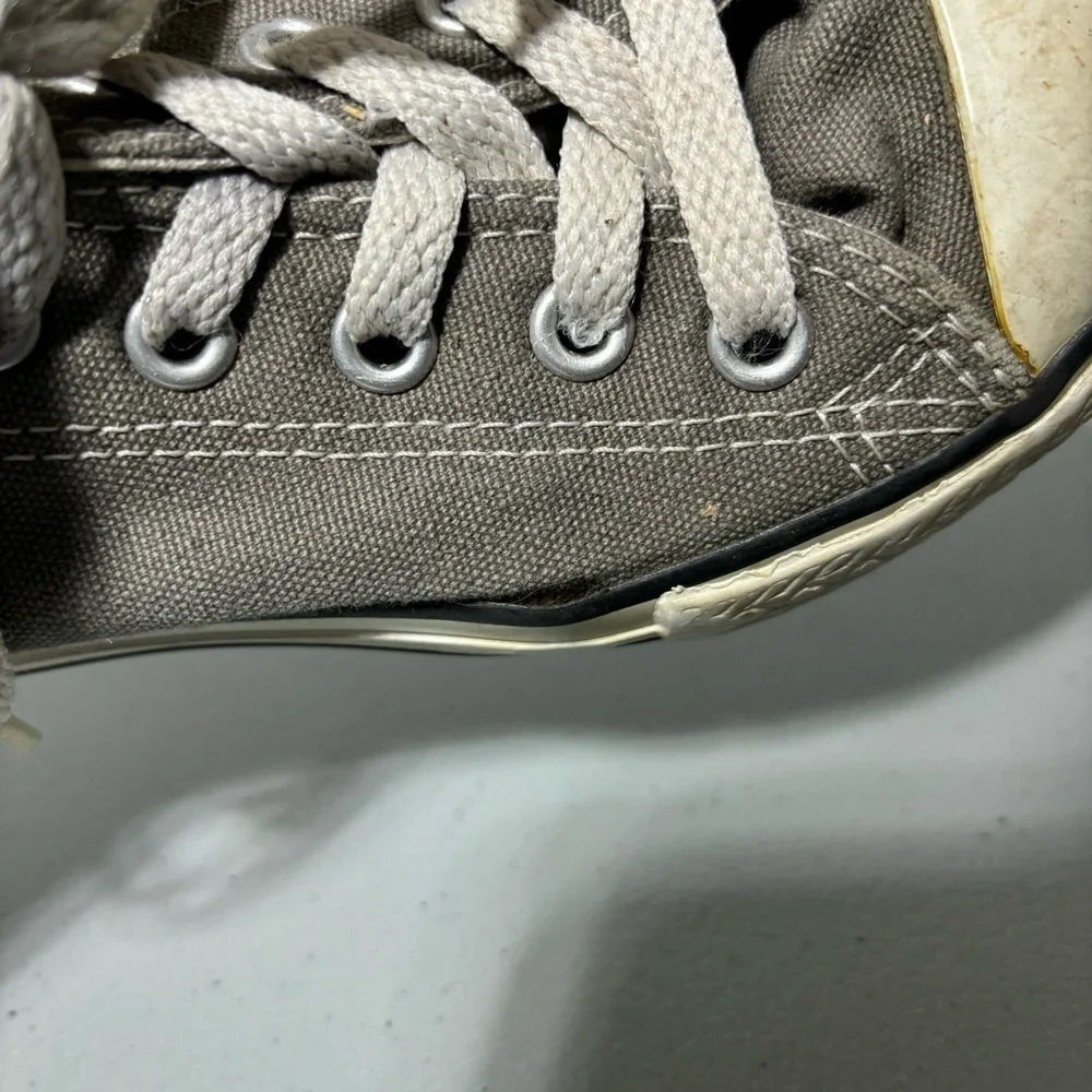Converse Gray Sneakers Lace Up Youth Size 11